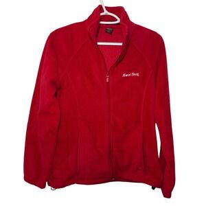 Harriton Kwik Trip Logo Fleece Jacket Red Full‎ Zip Ladies Medium Workwear